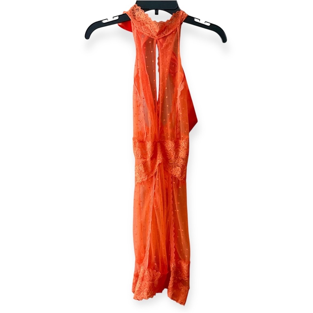 Frederick's of Hollywood Vibrant Orange Backless Dress